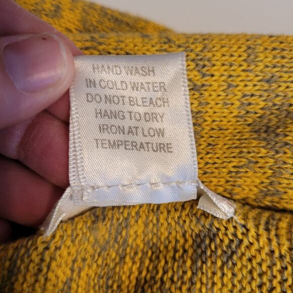 Freeway Open Cardigan Sweater Draped Boho Aztec M - Picture 6 of 7